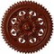 Ekena Millwork York Ceiling Medallion (Fits Canopies up to 3 5/8"), Hand-Painted Firebrick, 21 5/8"OD x 2 1/2"P CM21YOFIF - alternate 1